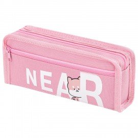 Пенал ЮНЛАНДИЯ ЮНИОР, 2 отделения, полиэстер, Near you, 21х8х6 см, 273811