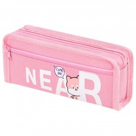 Пенал ЮНЛАНДИЯ ЮНИОР, 2 отделения, полиэстер, Near you, 21х8х6 см, 273811