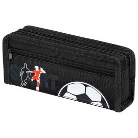 Пенал ЮНЛАНДИЯ ЮНИОР, 2 отделения, полиэстер, Sport, 21х8х6 см, 273812