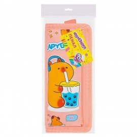 Пенал ЮНЛАНДИЯ ЮНИОР, 2 отделения, с ручкой, полиэстер, Capybara, 21х8х6 см, 273814