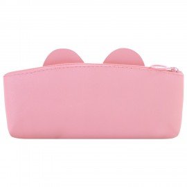 Пенал ЮНЛАНДИЯ ЮНИОР, 1 отделение, искусственная кожа, Pink bear, 20х9х7 см, 273818