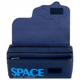 Пенал ЮНЛАНДИЯ ЮНИОР, 2 отделения, Space rocket, 21х10х7 см, 273820
