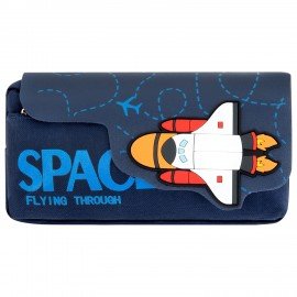 Пенал ЮНЛАНДИЯ ЮНИОР, 2 отделения, Space rocket, 21х10х7 см, 273820