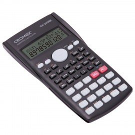Калькулятор инженерный CROMEX СX-240BK (155х80 мм), 240 функций, 10+2 разрядов, черный, 273832
