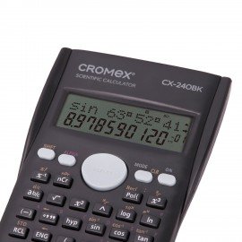 Калькулятор инженерный CROMEX СX-240BK (155х80 мм), 240 функций, 10+2 разрядов, черный, 273832