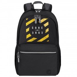 Рюкзак BRAUBERG FASHION CITY универсальный, 2 отделения, Core, черный, 46х31х15 см, 273838