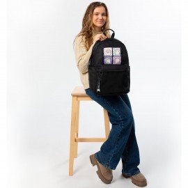 Рюкзак BRAUBERG FASHION CITY универсальный, карман-антивор, Kawaii Hamsters, черный, 44х31х16см, 273840