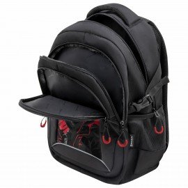 Рюкзак BRAUBERG CONTENT универсальный, 3 отделения, светоотр. принт, Red Moon, 47х33х18 см, 273843