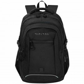 Рюкзак BRAUBERG CONTENT универсальный, 3 отделения, светоотр. принт, Minimal, 47х33х18 см, 273844