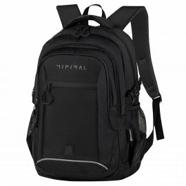 Рюкзак BRAUBERG CONTENT универсальный, 3 отделения, светоотр. принт, Minimal, 47х33х18 см, 273844