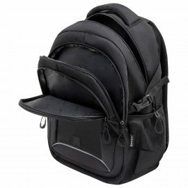 Рюкзак BRAUBERG CONTENT универсальный, 3 отделения, светоотр. принт, Minimal, 47х33х18 см, 273844