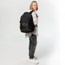 Рюкзак BRAUBERG CONTENT универсальный, 3 отделения, светоотр. принт, Br(ok)en, 47х33х18 см, 273845