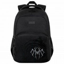 Рюкзак BRAUBERG CONCEPT универсальный, 2 отделения, светоотр. принт, Gray Spider, 45х30х18см, 273847