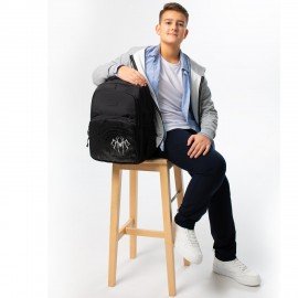 Рюкзак BRAUBERG CONCEPT универсальный, 2 отделения, светоотр. принт, Gray Spider, 45х30х18см, 273847