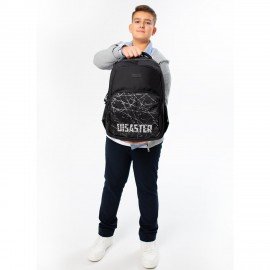 Рюкзак BRAUBERG CONCEPT универсальный, 2 отделения, светоотр. принт, Disaster, 45х30х18 см, 273848