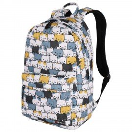 Рюкзак HEIKKI DREAM (ХЕЙКИ) универс. c карм. для ноут., эргоном., Cute Cats, 42х26х14 см, 273849