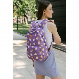 Рюкзак HEIKKI DREAM (ХЕЙКИ) универс. с карм. для ноут., эргоном., Funny Hamster, 42х26х14 см,273850