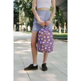 Рюкзак HEIKKI DREAM (ХЕЙКИ) универс. с карм. для ноут., эргоном., Funny Hamster, 42х26х14 см,273850