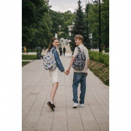 Рюкзак HEIKKI DREAM (ХЕЙКИ) универс. с карм. для ноут., эргоном., Lettering, 42х26х14 см, 273851