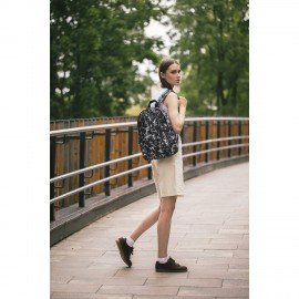 Рюкзак HEIKKI POSITIVE (ХЕЙКИ) универсальный, карман-антивор, Spatter, 42х28х14 см, 273854