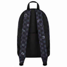 Рюкзак HEIKKI POSITIVE (ХЕЙКИ) универсальный, карман-антивор, Gray Chess, 42х28х14 см, 273855