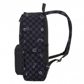 Рюкзак HEIKKI POSITIVE (ХЕЙКИ) универсальный, карман-антивор, Gray Chess, 42х28х14 см, 273855