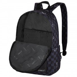 Рюкзак HEIKKI POSITIVE (ХЕЙКИ) универсальный, карман-антивор, Gray Chess, 42х28х14 см, 273855