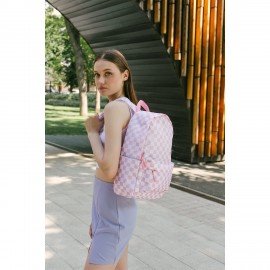 Рюкзак HEIKKI POSITIVE (ХЕЙКИ) универсальный, карман-антивор, Pastel Chess, 42х28х14 см, 273856