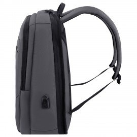 Рюкзак HEIKKI ELECT (ХЕЙКИ) универсальный, отделение для ноутбука,USB-порт,серый, 44х30х16см, 273863