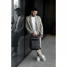 Рюкзак HEIKKI ELECT (ХЕЙКИ) универсальный, отделение для ноутбука,USB-порт,серый, 44х30х16см, 273863