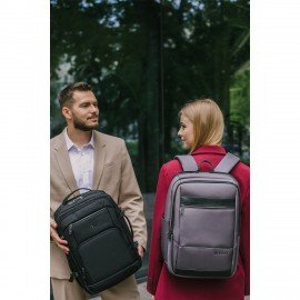 Рюкзак HEIKKI ELECT (ХЕЙКИ) универсальный, отделение для ноутбука,USB-порт,серый, 44х30х16см, 273863