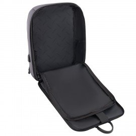 Рюкзак HEIKKI ELECT (ХЕЙКИ) универсальный, отделение для ноутбука,USB-порт,серый, 44х30х16см, 273863