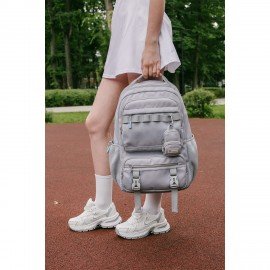 Рюкзак HEIKKI FUSION (ХЕЙКИ) универс., отд. для ноутбука, с КОШЕЛЬКОМ,лаванда,44х31х14см, 273865