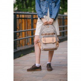 Рюкзак HEIKKI GOODLY (ХЕЙКИ) универс., 2 отд, отд. для ноутбука, бежевый, 46x33x18см, 273868