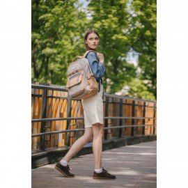 Рюкзак HEIKKI GOODLY (ХЕЙКИ) универс., 2 отд, отд. для ноутбука, бежевый, 46x33x18см, 273868