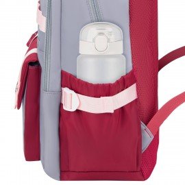 Рюкзак HEIKKI GOODLY (ХЕЙКИ) универс., 2 отд, отд. для ноутбука, сер/красн, 46x33x18см, 273869