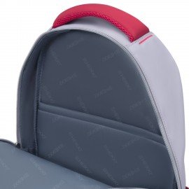 Рюкзак HEIKKI GOODLY (ХЕЙКИ) универс., 2 отд, отд. для ноутбука, сер/красн, 46x33x18см, 273869