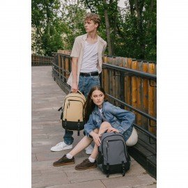 Рюкзак HEIKKI VALUABLE (ХЕЙКИ) универсальный, 2 отд, отд. для ноутбука, серый, 48x33x19 см, 273871