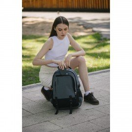 Рюкзак HEIKKI VALUABLE (ХЕЙКИ) универсальный, 2 отд, отд. для ноутбука, серый, 48x33x19 см, 273871