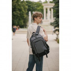 Рюкзак HEIKKI VALUABLE (ХЕЙКИ) универсальный, 2 отд, отд. для ноутбука, серый, 48x33x19 см, 273871