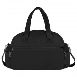 Сумка дорожная HEIKKI HANDY (ХЕЙКИ), карман на молнии, багажная лента, черная, 43х16х30см, 273873