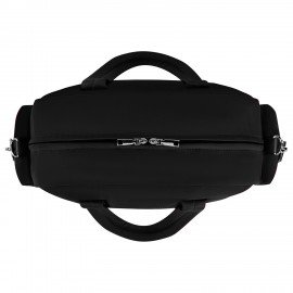 Сумка дорожная HEIKKI HANDY (ХЕЙКИ), карман на молнии, багажная лента, черная, 43х16х30см, 273873