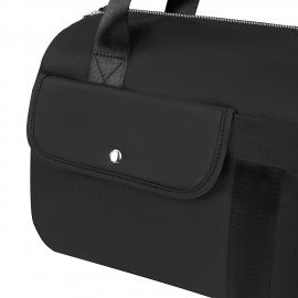 Сумка дорожная HEIKKI HANDY (ХЕЙКИ), карман на молнии, багажная лента, черная,38х16х25см, 273874