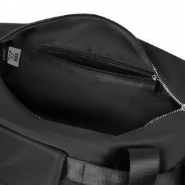 Сумка дорожная HEIKKI HANDY (ХЕЙКИ), карман на молнии, багажная лента, черная,38х16х25см, 273874