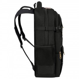 Рюкзак HEIKKI DESERTED (ХЕЙКИ) универсальный, отд. для ноутбука, EVA спинка, черный, 48х34х18см, 273876