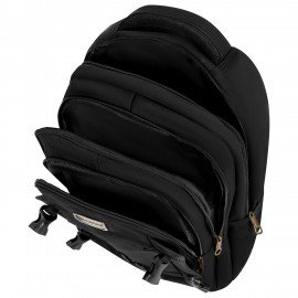 Рюкзак HEIKKI DESERTED (ХЕЙКИ) универсальный, 3 отд., эргономичный, багажная лента, черный, 47х33х17см, 273878