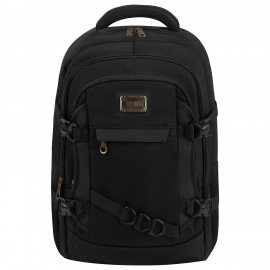 Рюкзак HEIKKI DESERTED (ХЕЙКИ) универсальный, 3 отд., эргономичный, багажная лента, черный, 47х33х17см, 273878