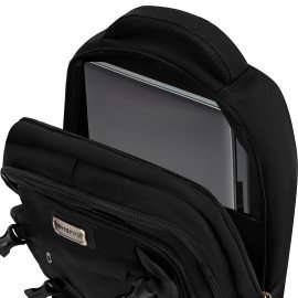 Рюкзак HEIKKI DESERTED (ХЕЙКИ) универсальный, 3 отд., эргономичный, багажная лента, черный, 47х33х17см, 273878