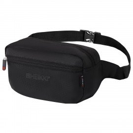 Сумка на пояс HEIKKI RIO (ХЕЙКИ) регулируемый ремень, черная, 28х16х9см, 273886