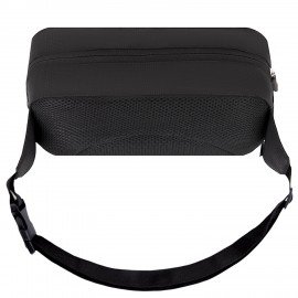 Сумка на пояс HEIKKI RIO (ХЕЙКИ) регулируемый ремень, черная, 28х16х9см, 273886